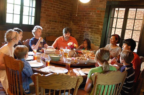 In the basement of Miss Mary Bobo's, where Ms Betty Ann Nutt explains the lazy susan procedure.